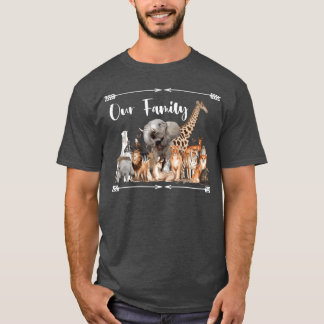 Safari African Wild Animal Family family T-Shirt