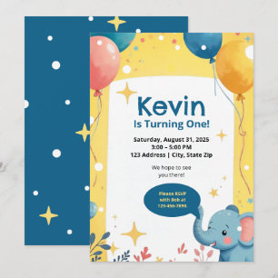 Safari Animal Birthday Invitations for Kids