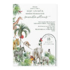 Safari Animal Jungle Greenery Tropical Baby Shower