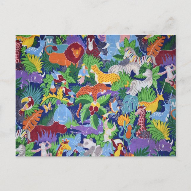 Safari Animal Postcard (Front)