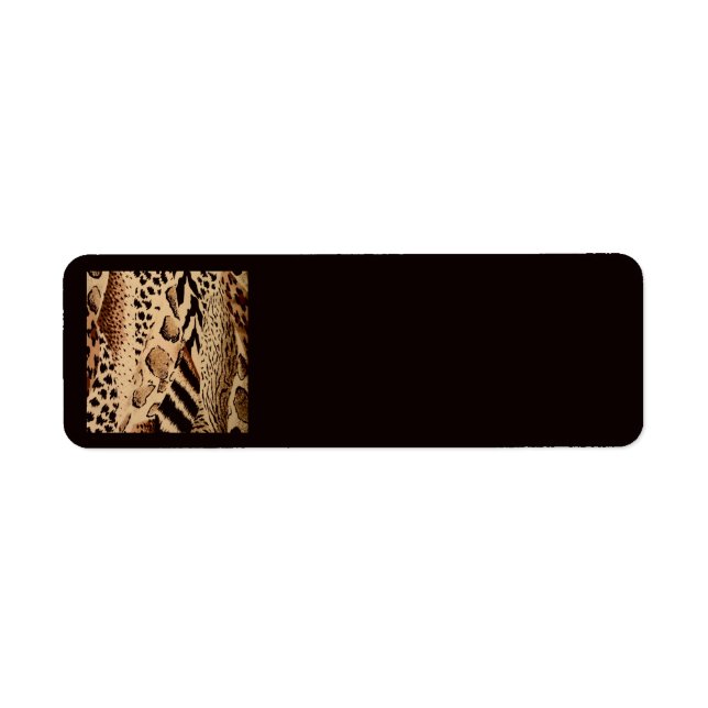 Safari Animal Print Address Labels (Front)