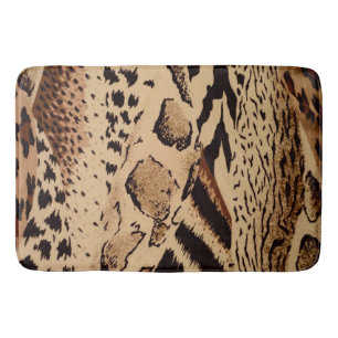 Safari Animal Print Bath Mat