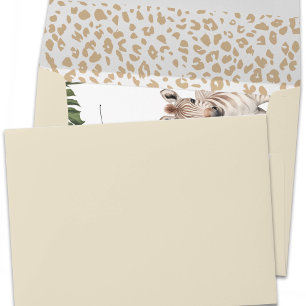 Safari Animal Print Gender Neutral Baby Shower  Envelope