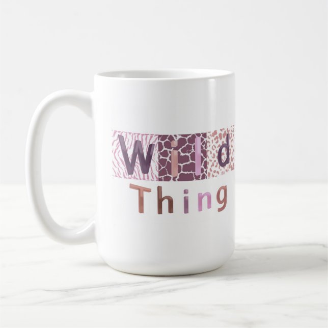 Safari Animal Print - Wild Thing Coffee Mug (Left)