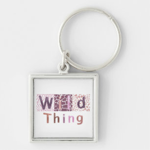 Safari Animal Print Wild Thing Key Ring