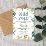 Safari Animal Wild One Jungle 1st Birthday Party Invitation<br><div class="desc">This is a Safari Animal Wild One Jungle 1st Birthday Party Invitation!</div>