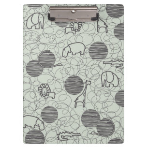safari animals 1 clipboard