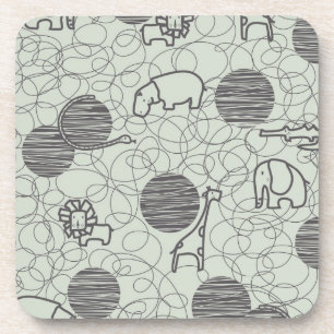 safari animals 1 coaster