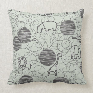 safari animals 1 cushion