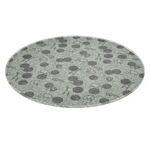safari animals 1 cutting board