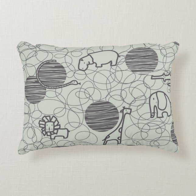 safari animals 1 decorative cushion (Front)