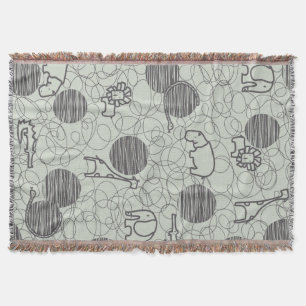 safari animals 1 throw blanket