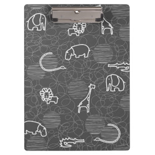 safari animals 5 clipboard