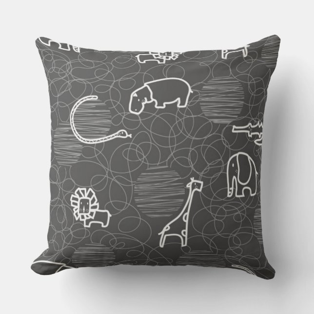 safari animals 5 cushion (Front)