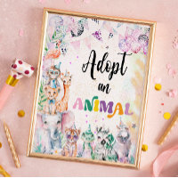 Safari Animals Adopt an Animal birthday