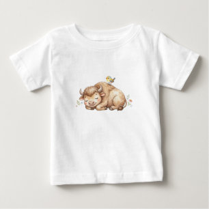 Safari Animals-Baby Bison Baby T-Shirt
