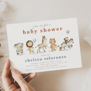 Safari Animals Baby Shower Invitation   Animals
