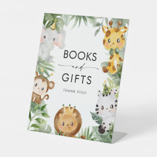 Safari Animals Books And Gifts Sign