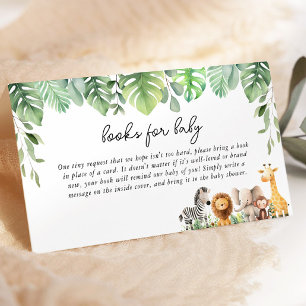 Safari Animals Books For Baby Enclosure Card