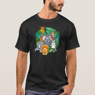 Safari Animals Cartoon T-Shirt