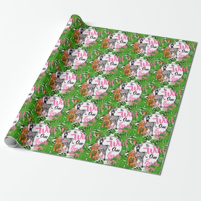 Safari animals | jungle Animals | tropical forest  Wrapping Paper (Unrolled)