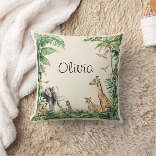 Safari Animals Jungle Cushion