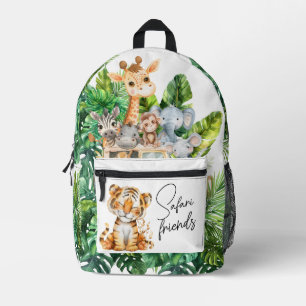 Safari Animals Jungle Friends Kids Printed Backpack