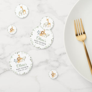 Safari Animals, Jungle, Wild Animals, Baby Shower Confetti