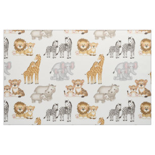 Safari Animals Kids Fabric