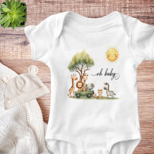 Safari animals Oh Baby Bodysuit