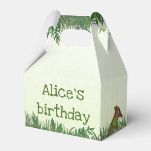Safari animals party favor box