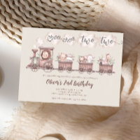 Safari Animals Train 2nd Birthday