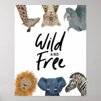 Safari Animals Wild and Free Nursery Room