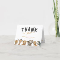 Safari animals wild one modern Baby Shower
