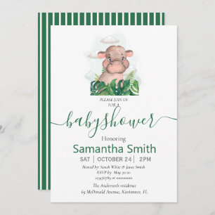 Safari Baby Neutral Invitation