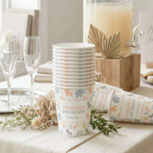 Safari Baby Shower Decorations Wild One Paper Cups