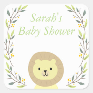 Safari Baby Shower Favour Stickers