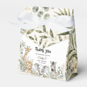 Safari Baby Shower Gender-Neutral Safari Animal Favour Box