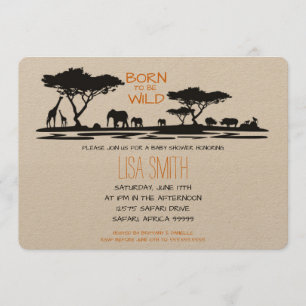 Safari Baby Shower Invitation
