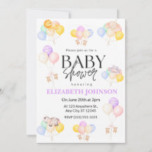 Safari Baby Shower Invitation