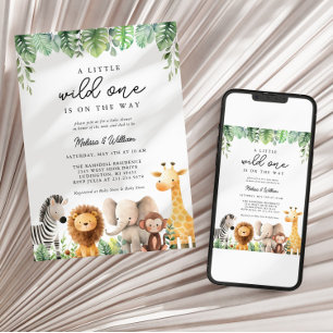 Safari Baby Shower Invitation