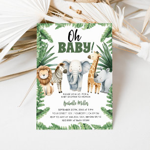 Safari Baby Shower Invitation