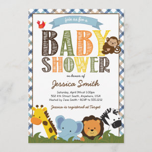 Safari Baby Shower Invitation