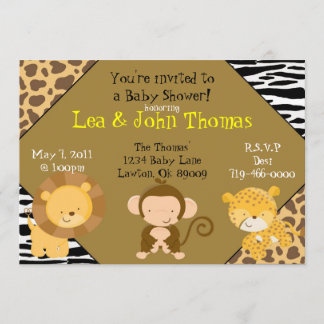 Safari Baby Shower Invitation