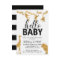 Safari Baby Shower Invitation | Black & Gold