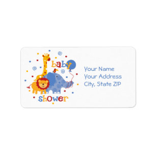Safari Baby Shower Label