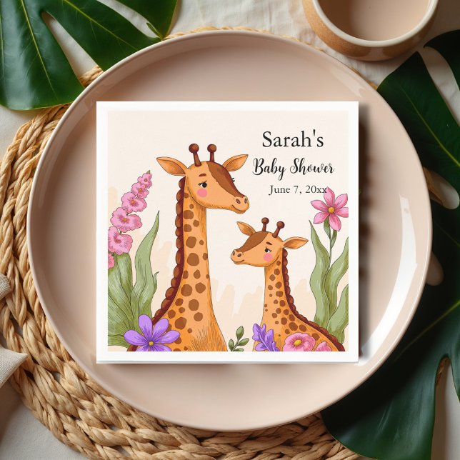 Safari Baby Shower Napkin (Creator Uploaded)