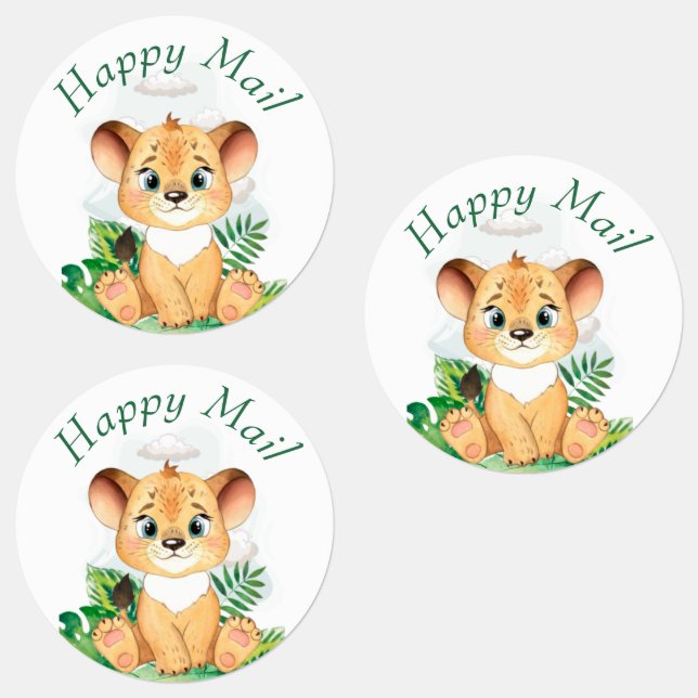 Safari baby shower stickers (Group)