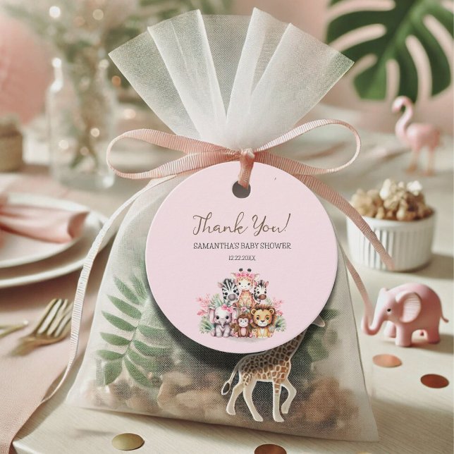 Safari Baby Shower Thank You Tag (Creator Uploaded)