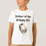 Safari Birthday Brother T-Shirt<br><div class="desc">Celebrating a birthday is a family affair! Get matching shirts for the whole family so you can celebrate in style. Not only is it fun to match the theme,  but it let's other parents easily know who the party hosts are! These safari party shirts are the perfect touch!</div>